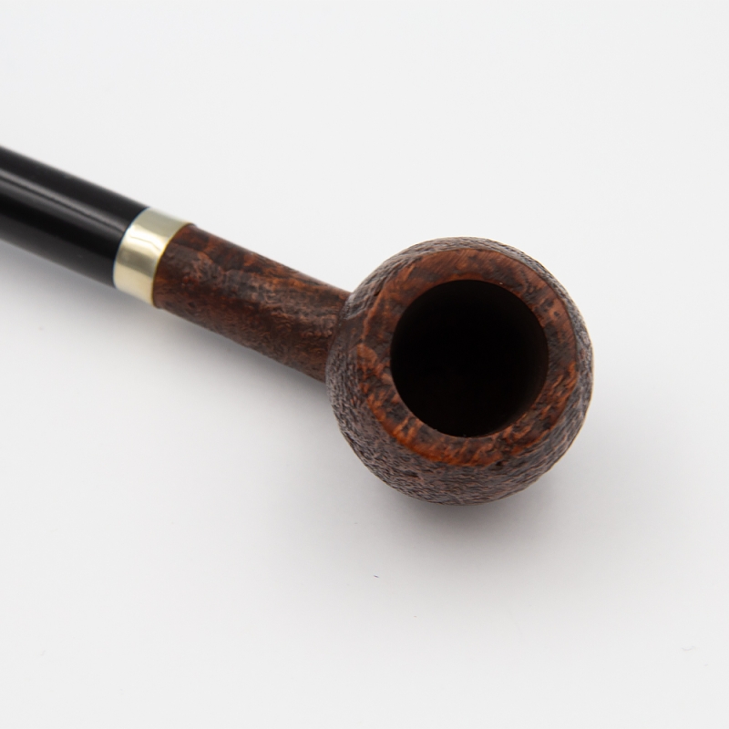 drewniany ręcznie robiony lakierowany cybuch od fajki