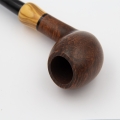 drewniany cybuch od fajki w owalnym kształcie
