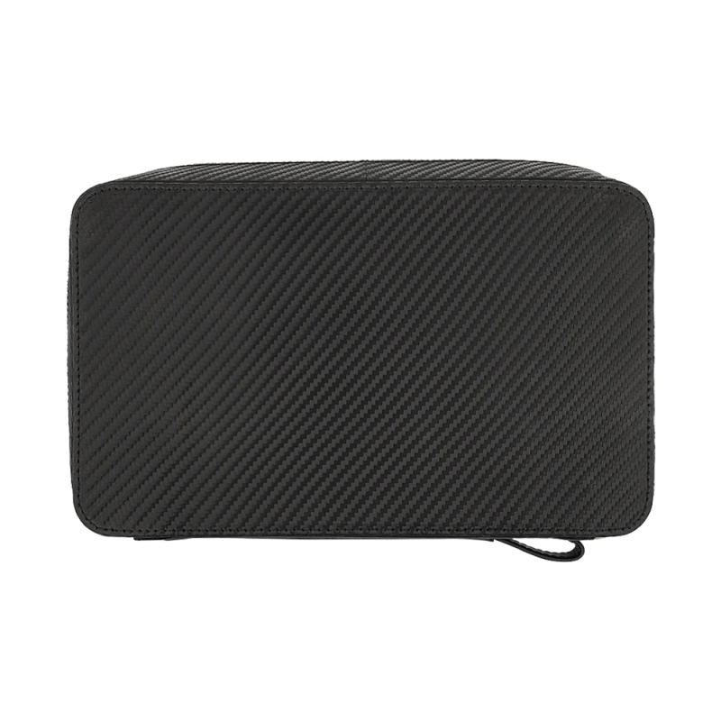 czarne Etui na 5 cygar i akcesoria Zippo Carbon