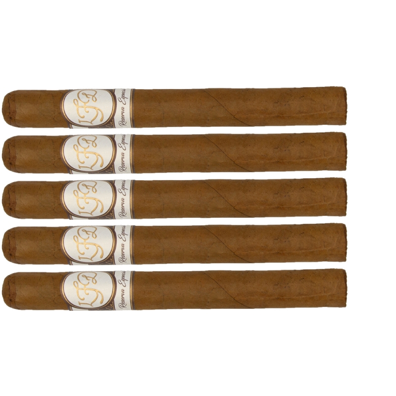 zestaw pięciu cygar La Flor Dominicana Reserva Especial Churchill Natural
