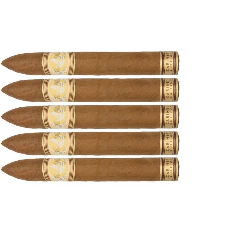 zestaw pięciu delikatnych cygar Flor de Oliva Connecticut Torpedo