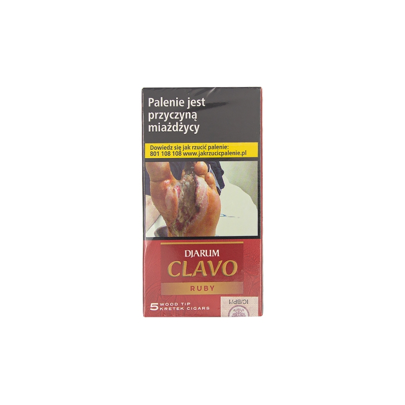 Cygaretki Djarum Clavo Wood Tip Ruby - 5 szt.