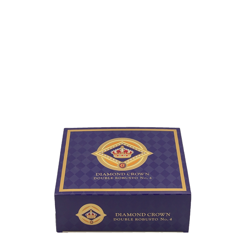 fioletowe opakowanie na skrzynkę cygar z logo diamond crown