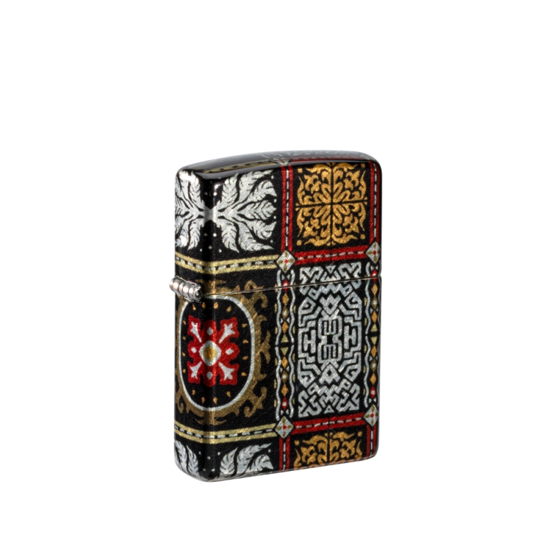 obudowa zapalniczki z metalicznym tłem wykonanym techniką 540 Fusion i wielobarwnym efektem pattern który mieni się w świetle