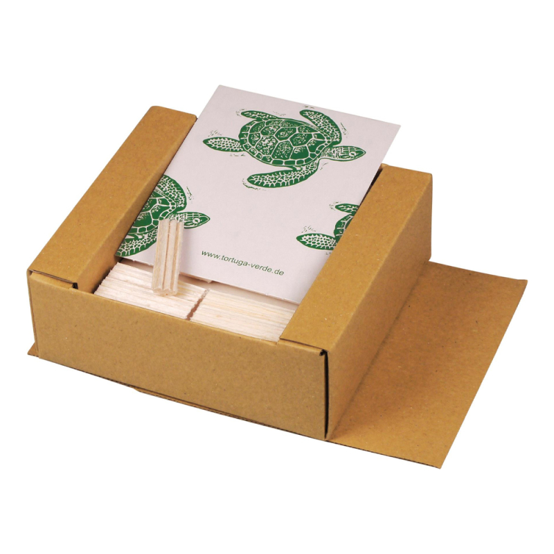 otwarte pudełko z filtrami do fajki w rozmiarze 9mm