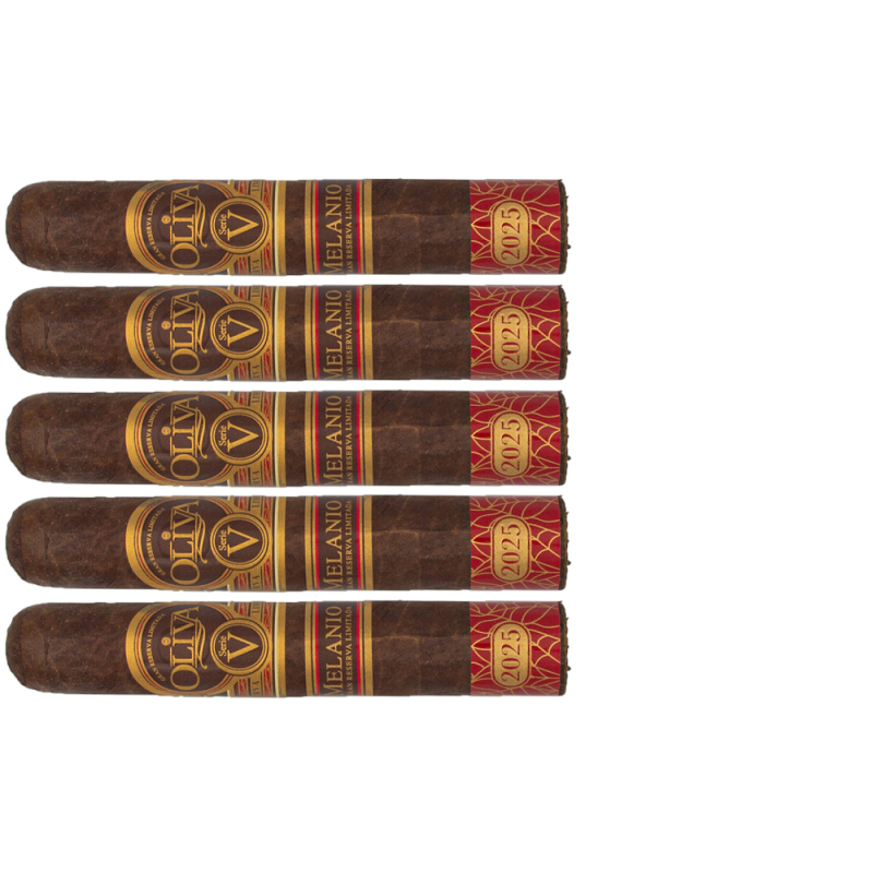 zestaw pięciu cygar Oliva Serie V Melanio Robusto Extra Edition Limitada 2025