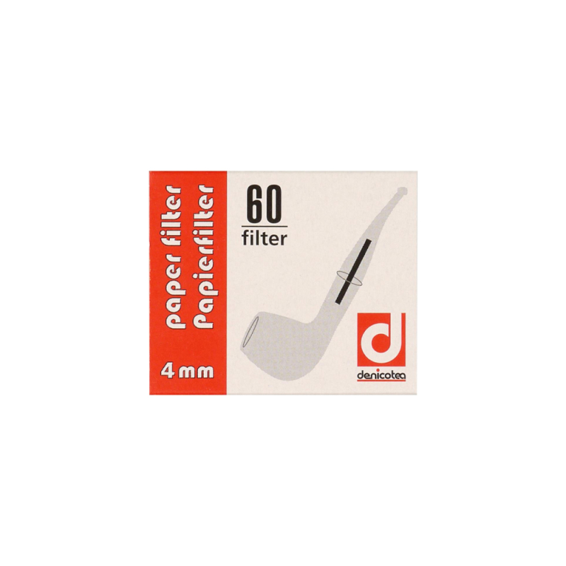 Filtry do fajki DENICOOL 4mm 60 szt. - 101504