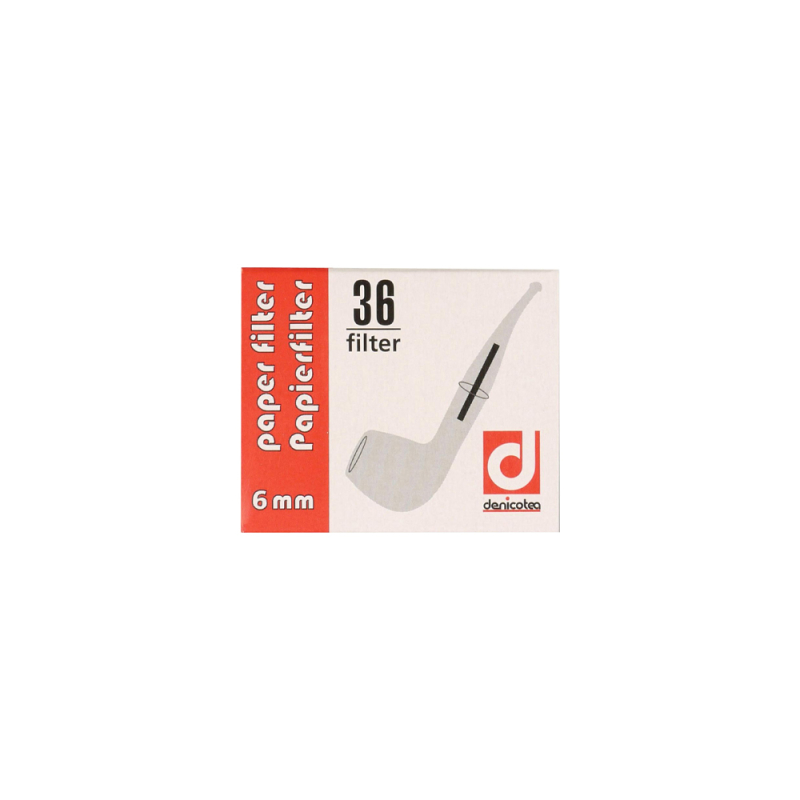 Filtry do fajki DENICOOL 6mm 36 szt. - 101506