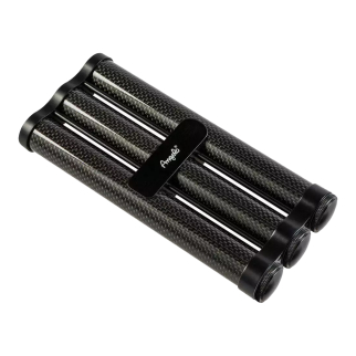 czarne etui na 3 cygara carbon 623842