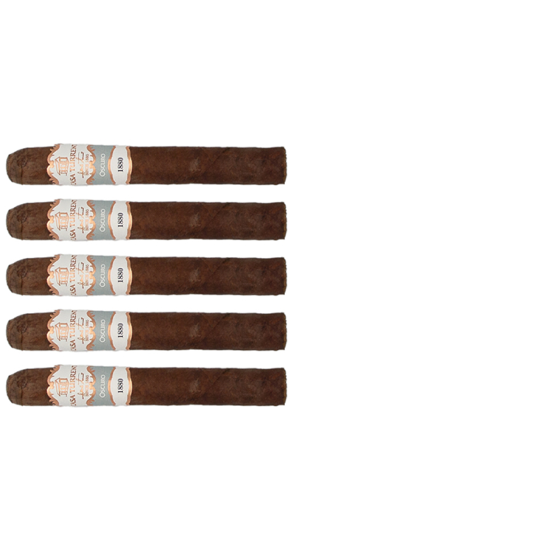zestaw pięciu cygar Casa Turrent 1880 Oscuro Coronita
