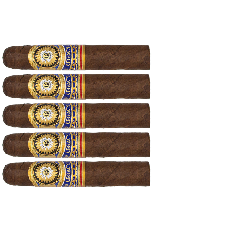 zestaw pięciu mocnych cygar Perdomo Legacy Maduro Robusto