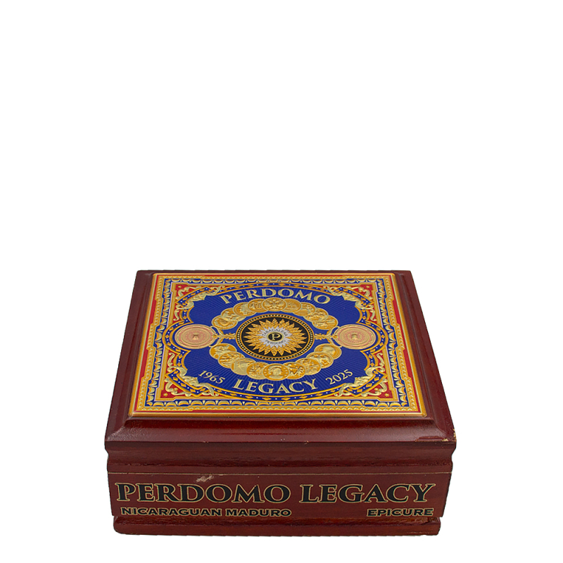zamknięte kolorowe pudełko z Nikaragui marki Perdomo