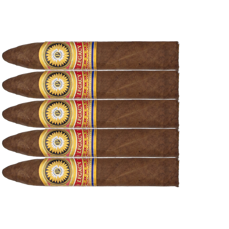 zestaw pięciu cygar Perdomo Legacy Shade Grown Gran Belicoso