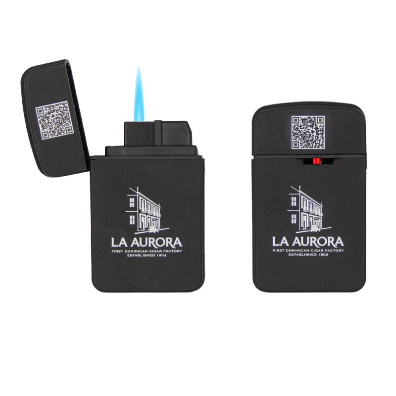 zapalniczka do cygar marki La Aurora z pojedynczym płomieniem typu jet