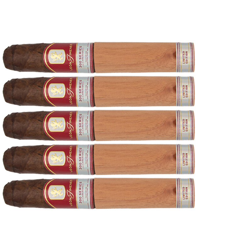 zestaw pięciu cyagr Leon Jimenes Series 300 Cameroon Gran Toro Limited Edition