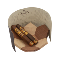 dwa cygara Oliva Melanio natural i maduro z tabelką do zapisywania wyników