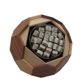 otwarte pudełko w kształcie piłki nożnej wypełnione cygarami