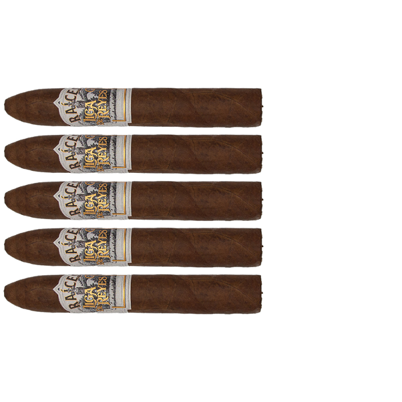 zestaw pięciu cygar Raices Cubanas Liga de Reyes w rozmiarze belicoso
