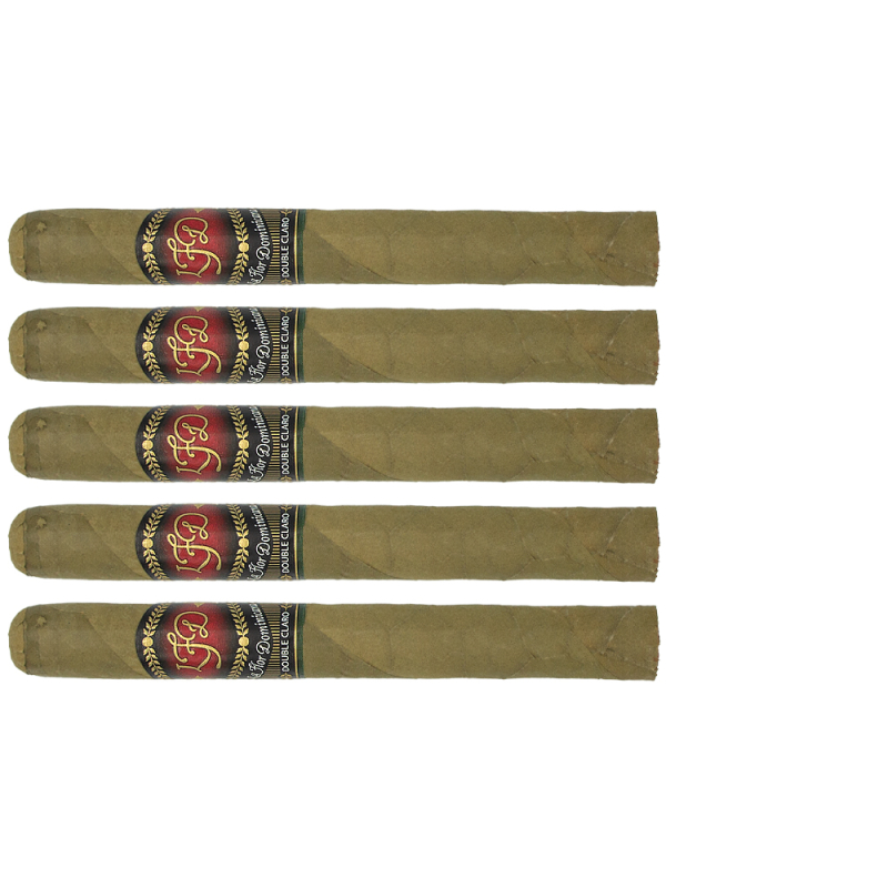 zestaw pięciu cygar La Flor Dominicana Double Claro No.42