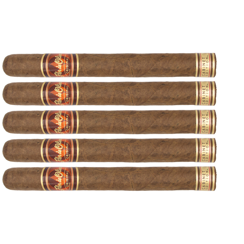 zestaw pięciu średniej mocy cygar Flor de Oliva Churchill Natural