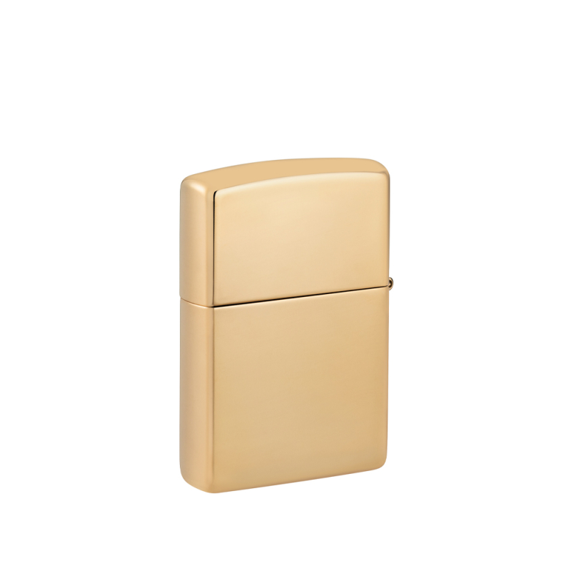 Tylna powierzchnia złotej Zippo z kontrastową czarną grafiką nawiązującą do stylistyki kasynowej