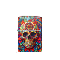 Zippo Colorful Skull z intensywnie kolorowym przedstawieniem czaszki