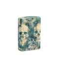 Zippo Spooky Skulls z wielokolorowym wzorem płynnie przechodzącym przez wszystkie strony