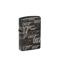 Czarna zapalniczka Zippo Bond BT 007 Gun Logo z charakterystycznym motywem pistoletu