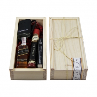 zestaw cygarowy na upominek na święta cygaro brick house i johnnie walker