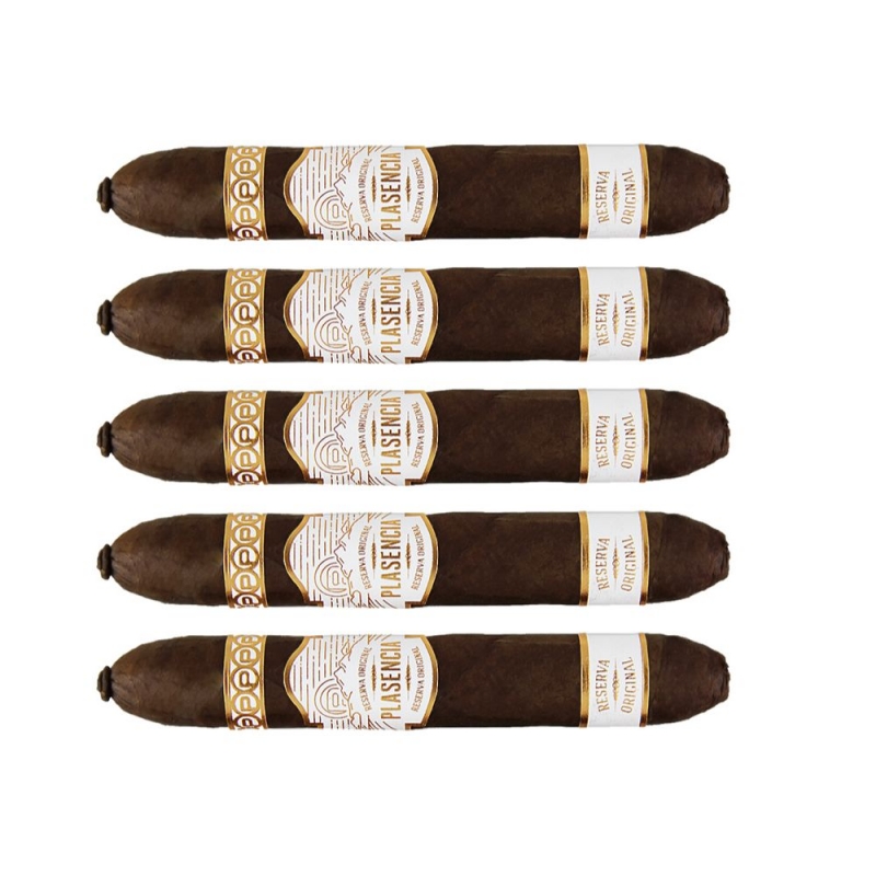 5 cygar o zbalansowanym smaku z eleganckim pierścieniem z logo plasencia