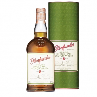 whisky single malt 8-letnia, Glenfarclas 8 YO w zielonej tubie