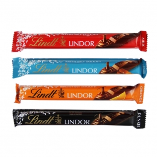 batoniki marki lindt lindor różne smaki