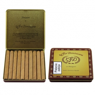 metalowa puszeczka z cygaretkami marki la flor dominicana