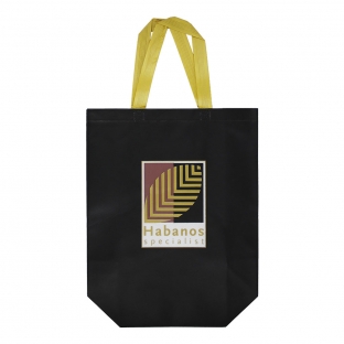 torba na zakupy w kolorze czarnym z logo habanos