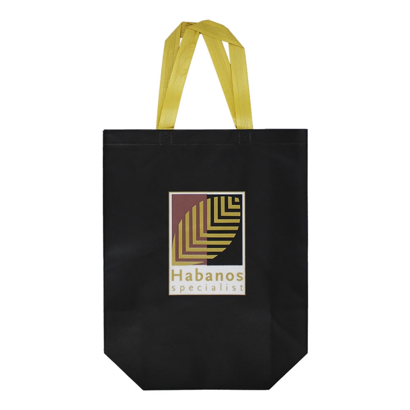 torba na zakupy w kolorze czarnym z logo habanos