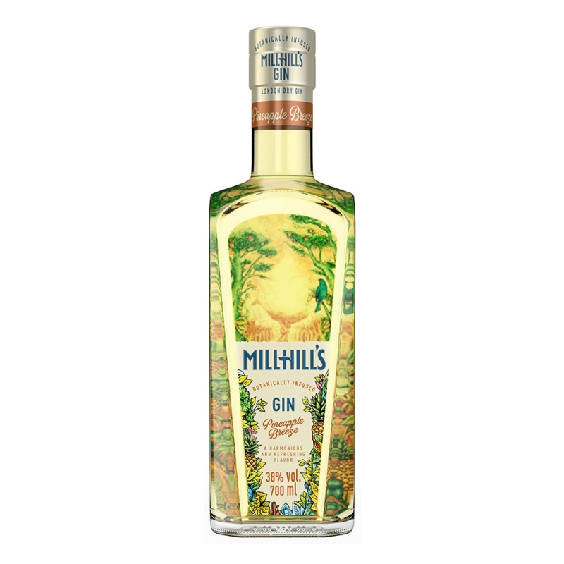 Gin Millhills Pineapple Breeze Gin, polski, ananasowy gin