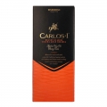 czarno-pomarańczowy kartonik z brandy carlos I gran reserva