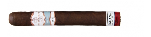 edycja specjalna cygar marki casa turrent z banderolą z logiem firmy iguana