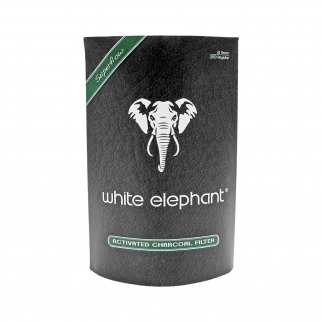 250 sztuk filtrów do fajek white Elephant z węglem aktywnym
