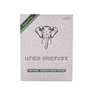 150 sztuk filtrów fajkowych White Elephant Natural Meerschaum