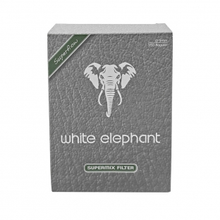 pudełko z 150 sztukami filtrów do fajek