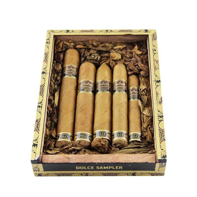zestaw cygar z serii tabak especial medio, zawiera 5 rożnych formatów