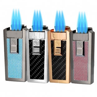 4 zapalniczki z trzema płomieniami marki rocky patel