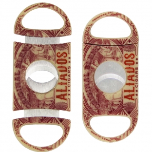 plastikowa obcinarka do cygar z logo marki aliados