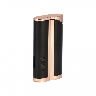 zapalniczka do cygar marki adorini w kolorze czarnym z wykończeniem w kolorze różowego złota