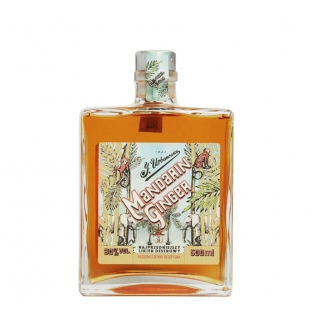 butelka likieru w kolorze pomarańczowym Mandarin Ginger