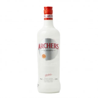 biała butelka likieru Archers Schnapps Peach