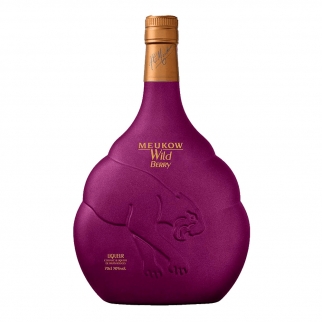 stylowa butelka wyrafinowanego likieru Meukow wild berry likier dla kobiety na prezent