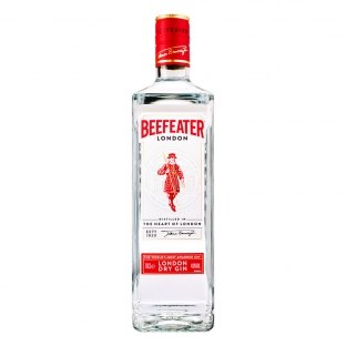 klasyczny londyński gin Beefeter w butelce o pojemności 0,7l