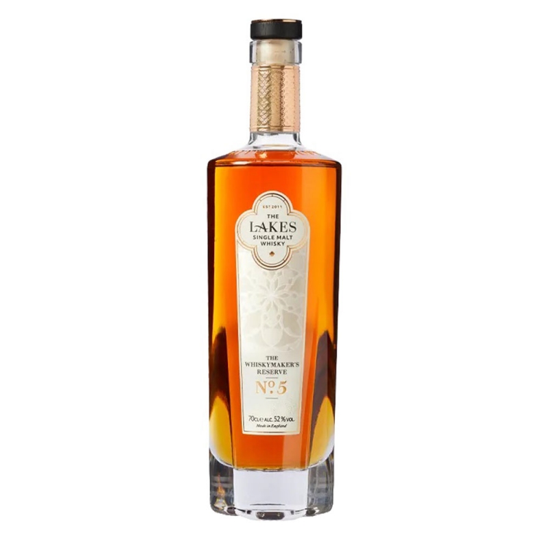 elegancka butelka whisky The Lakes Whiskymaker's Reserve No. 5